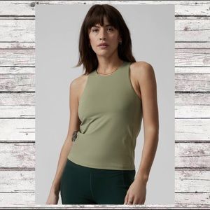 athleta eucalyptus olive lighting support top NWT